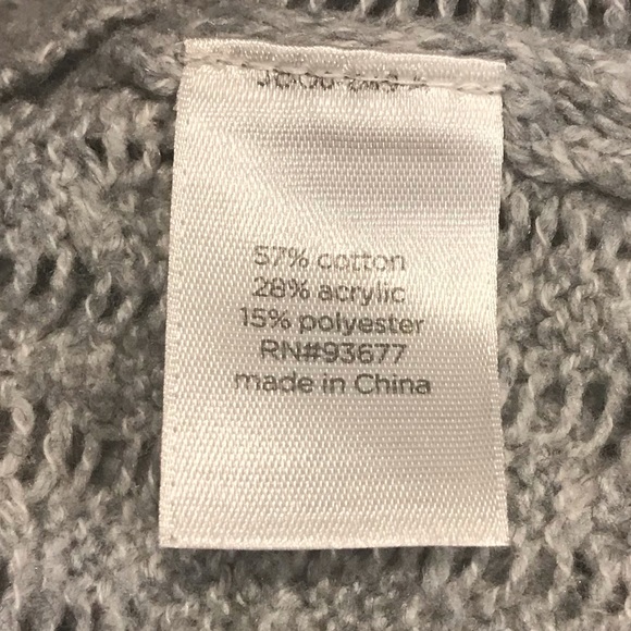 ⚡️⚡️JCPenney Cute Detailing Gray Knit Sweater⚡️⚡️ - Picture 6 of 6